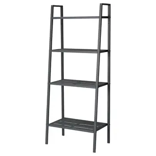 LERBERG shelf unit, dark grey, 60x148 cm