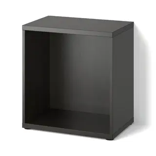 BESTÅ frame, black-brown, 60x40x64 cm