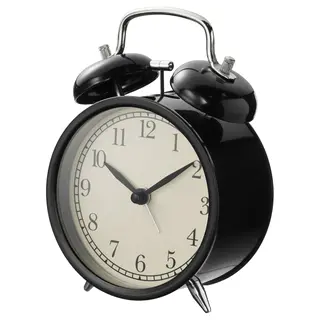 DEKAD alarm clock, black, 10 cm
