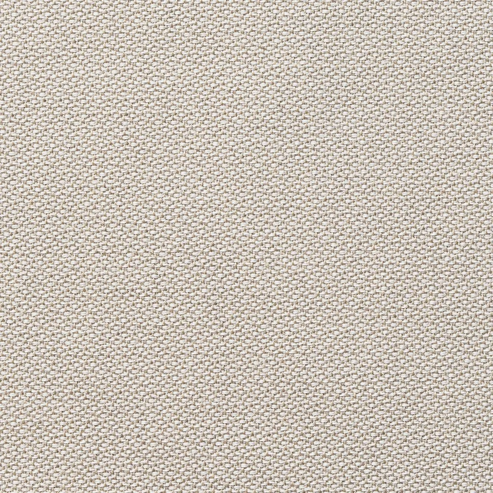 Close-up of beige upholstered foam, showing soft, woven texture. Quality fabric with subtle weave pattern.