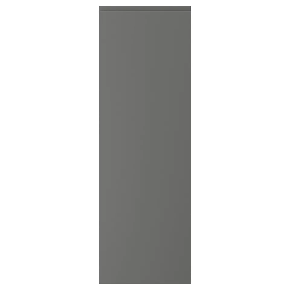 VOXTORP dark grey kitchen cabinet, sleek modern design, matt finish, rectangular shape.
