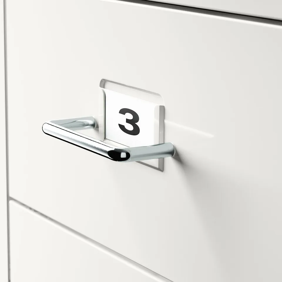 HELMER Drawer unit on castors, white, 28x65 cm