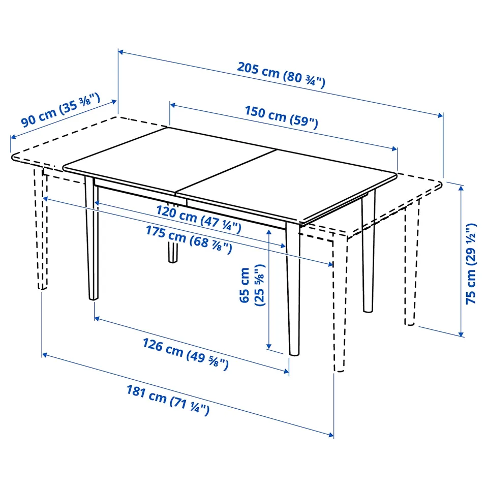 part: SKANSNÄS extendable table