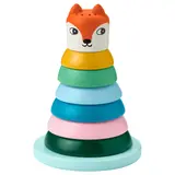 UPPSTÅ stacking rings, multicolour