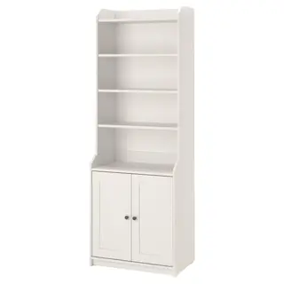 HAUGA high cabinet with 2 doors, white, 70x199 cm