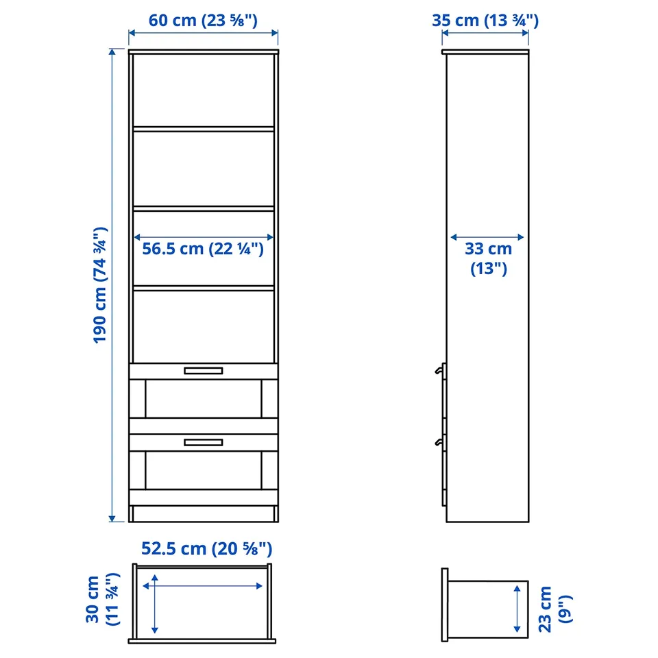 part: BRIMNES bookcase