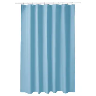 LUDDHAGTORN shower curtain, blue, 180x200 cm