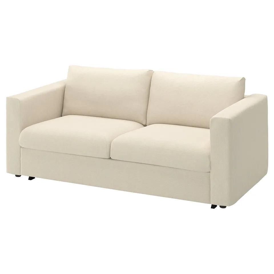VIMLE 2-seat sofa-bed, Knäbäck light beige