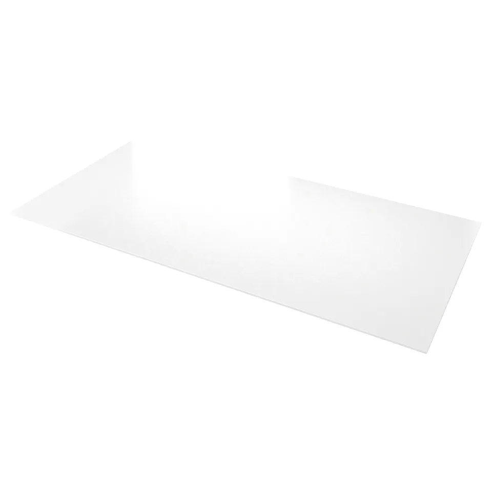 LOCKEBO Custom made worktop, white/glass composite, 1 m²x2.0 cm