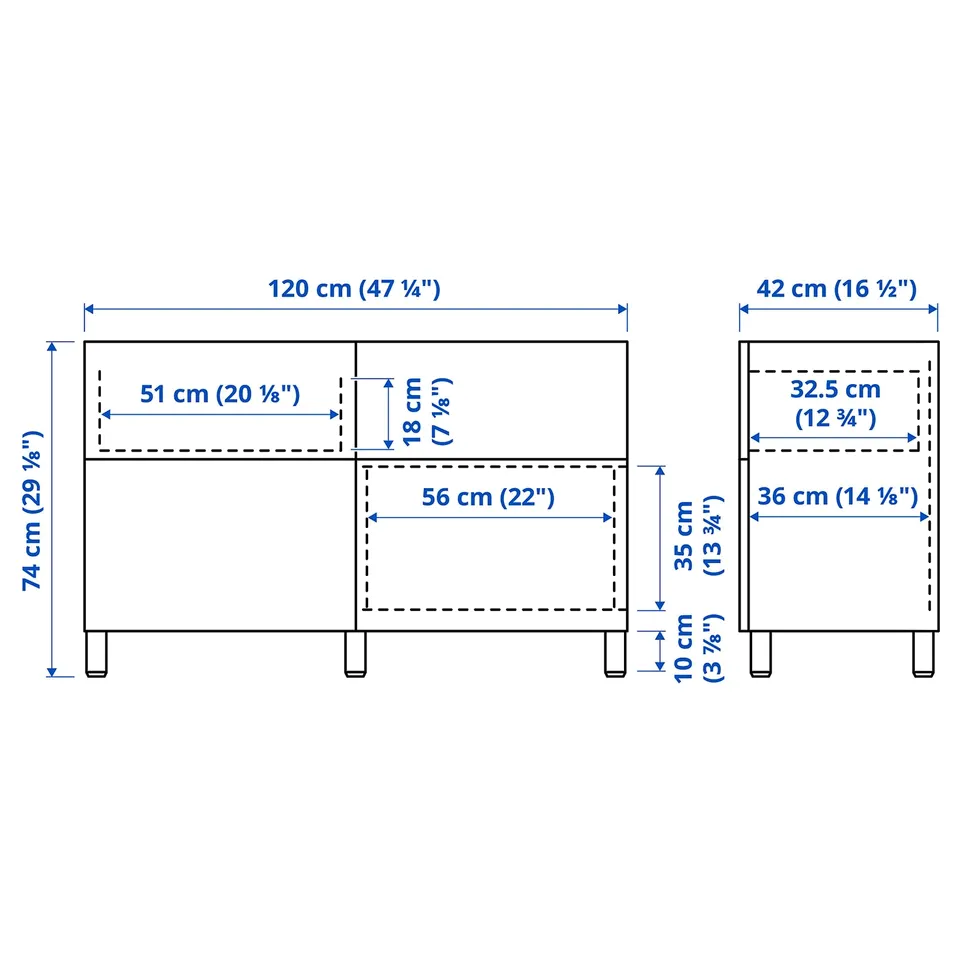 part: BESTÅ storage combination w doors/drawers