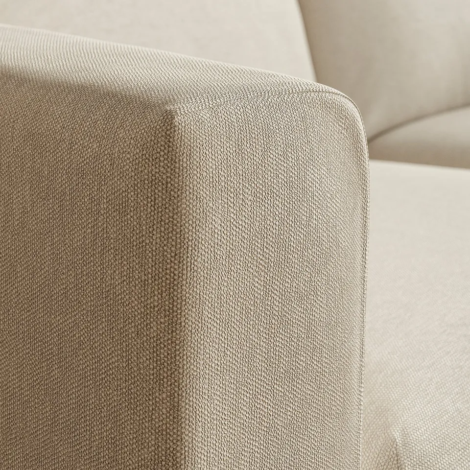 VIMLE 3-seat sofa, with chaise longue/Knäbäck light beige