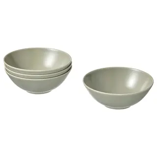 FÄRGKLAR bowl, matt green, 16 cm
