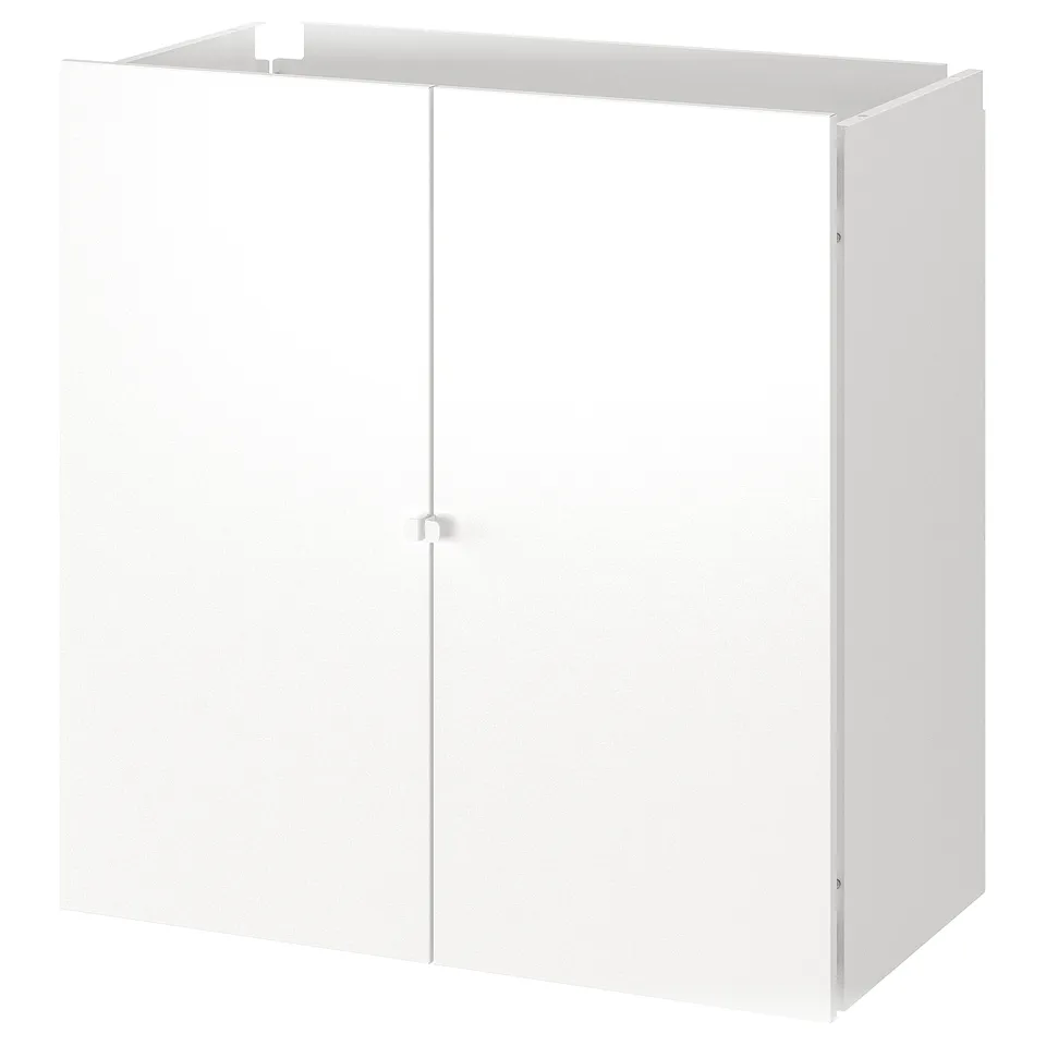 JOSTEIN white cabinet, rectangular, made of steel, perfect for tidy storage.