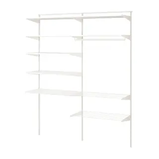 BOAXEL laundry combination, white, 165x40x201 cm