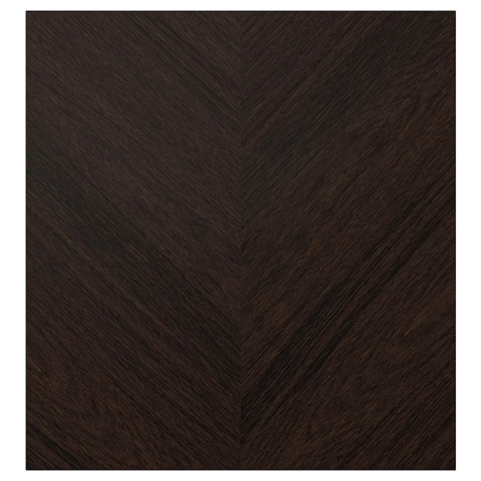 HEDEVIKEN natural oak veneer door with herringbone pattern.