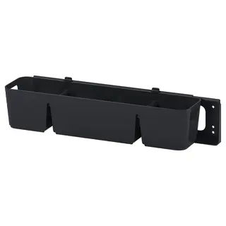 UPPDATERA box with slider, anthracite, 50x15x12 cm