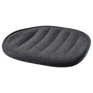 PYNTEN seat pad, dark grey, 41x43 cm