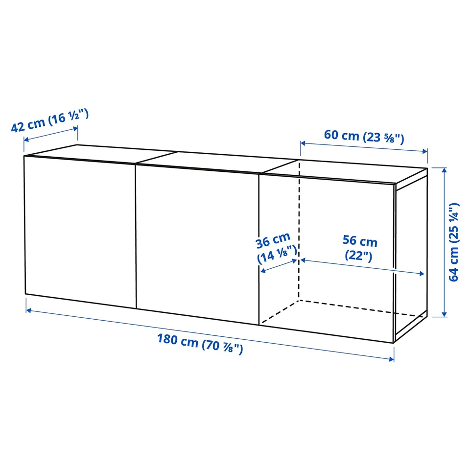part: BESTÅ wall-mounted cabinet combination