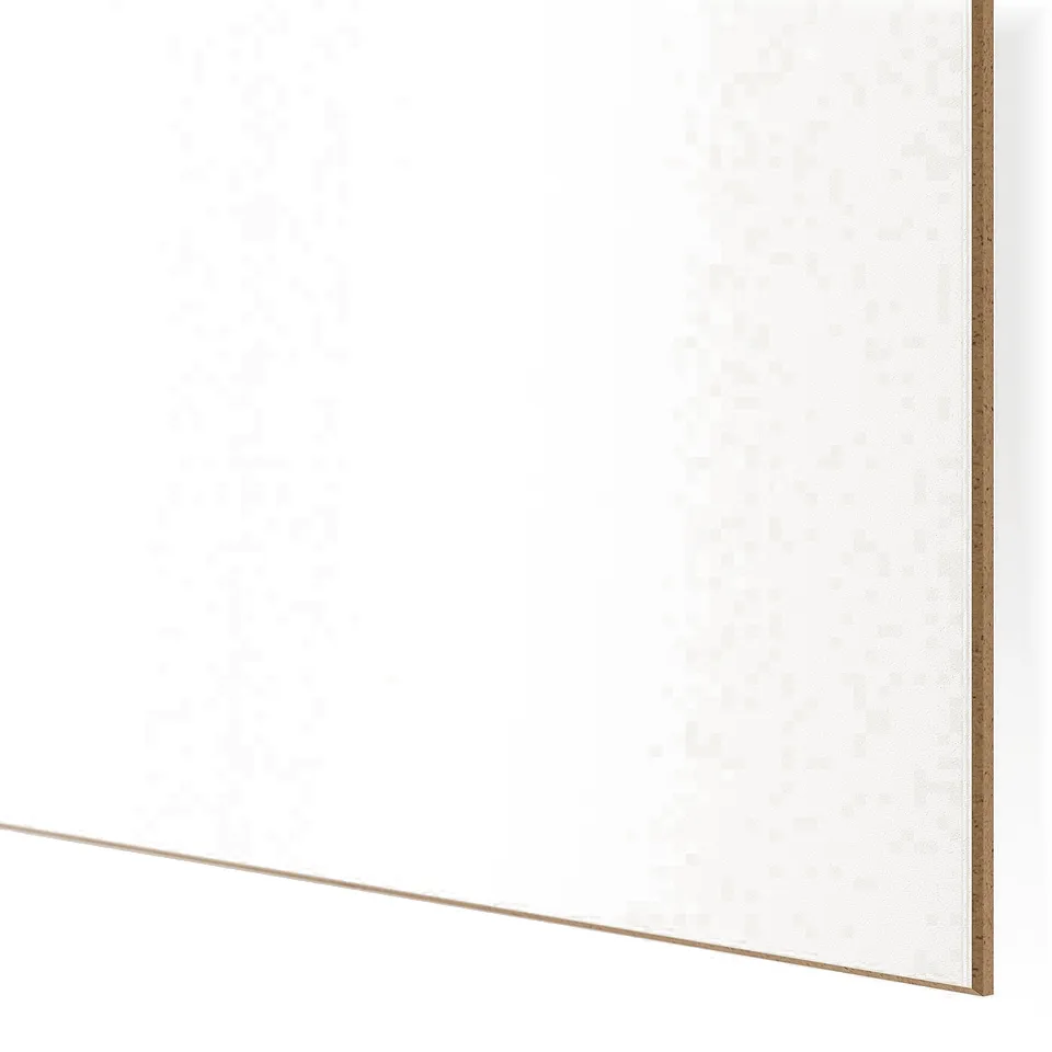 Door panel with smooth, wood-like texture and seamless design