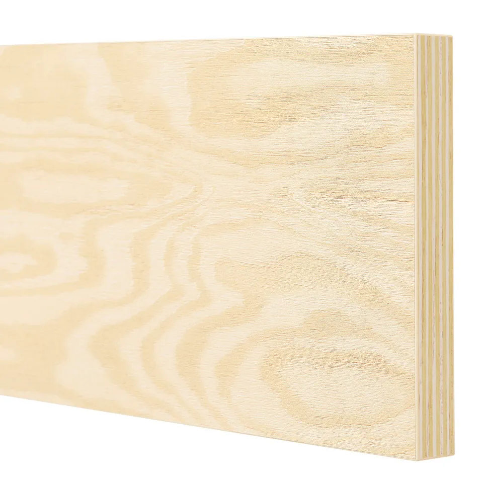 Close-up of smooth, well-crafted wooden panel with natural grain detail and clean edges.