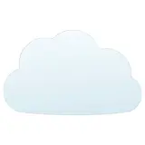 HOLMÖARNA mirror, cloud-shaped, 30x18 cm