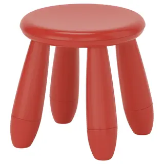 MAMMUT children's stool, in/outdoor/red, Width 35 cm