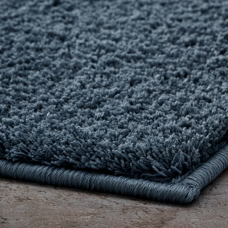 BACKMÅRA Bath mat, dark grey-blue, 40x60 cm