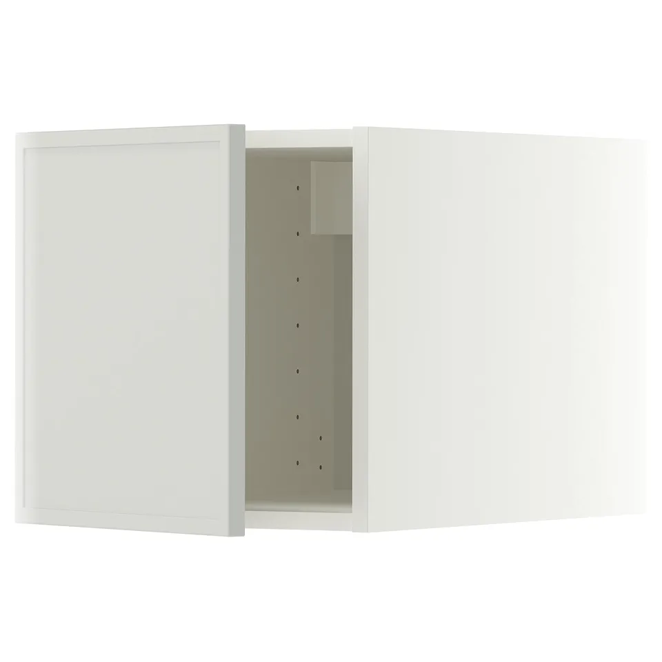 METOD Top cabinet, white/Aspudden light grey, 40x60x40 cm