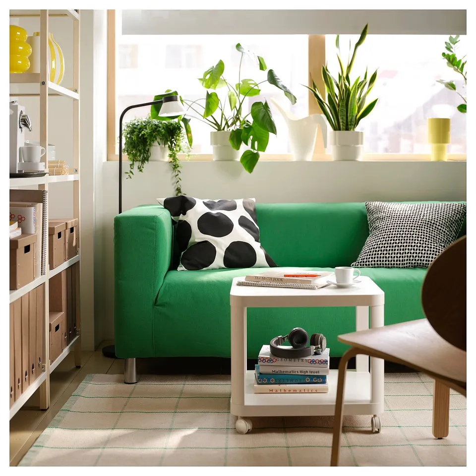 HÄNGSÄLG Plant pot, off-white, 15 cm