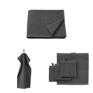 VÅGSJÖN Bath towel, hand towel and washcloth