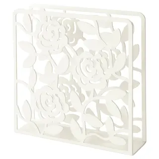 LIKSIDIG napkin holder, white, 16x16 cm