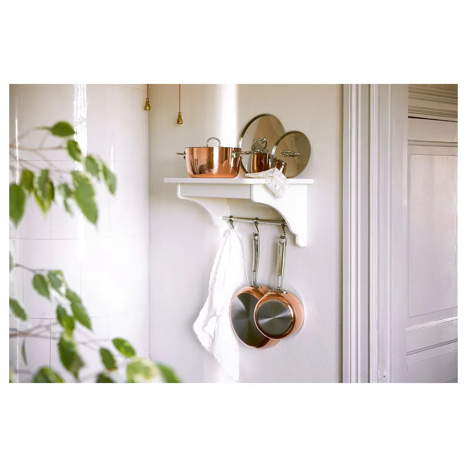 TORNVIKEN Wall shelf, off-white, 50 cm