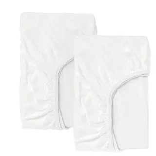 LEN fitted sheet for cot, white, 60x120 cm