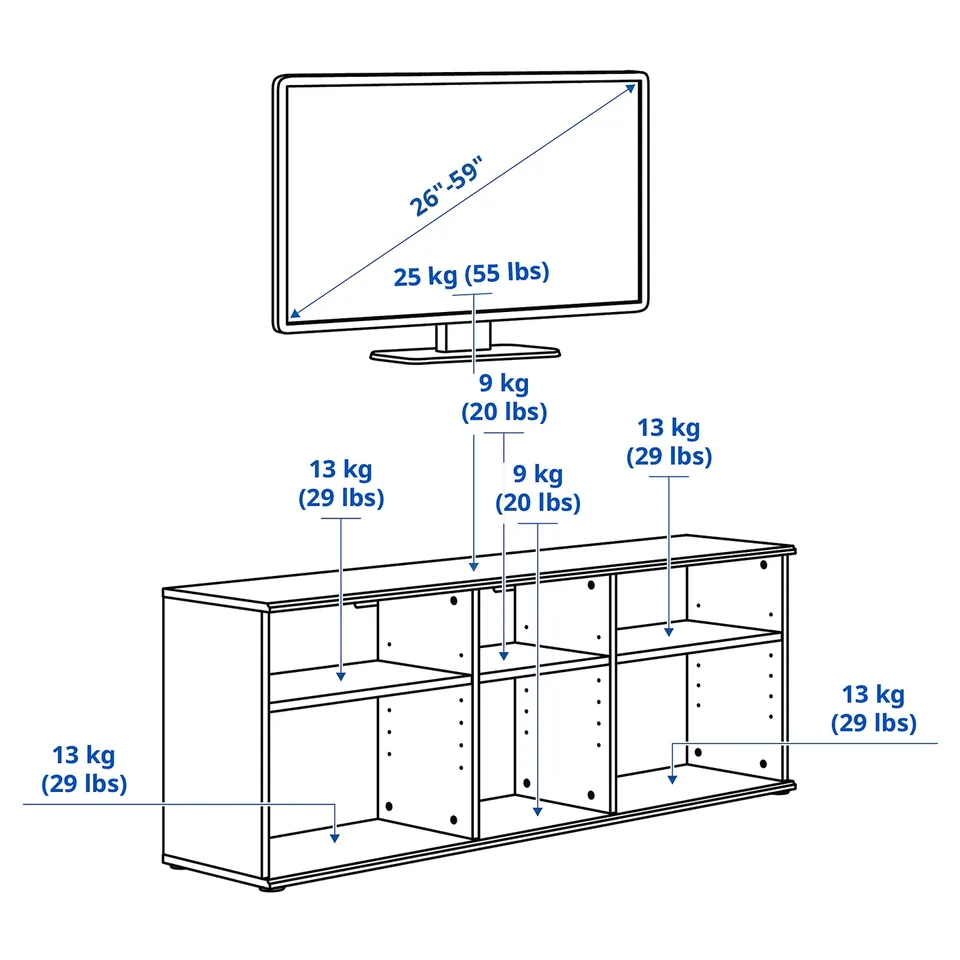 Illustration with measurements for the product: SKRUVBY.
