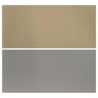 LYSEKIL wall panel, double sided stainless steel/brass, 119.6x55 cm