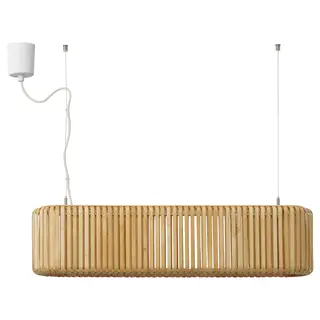 VARPTROSS pendant lamp, bamboo, 79 cm