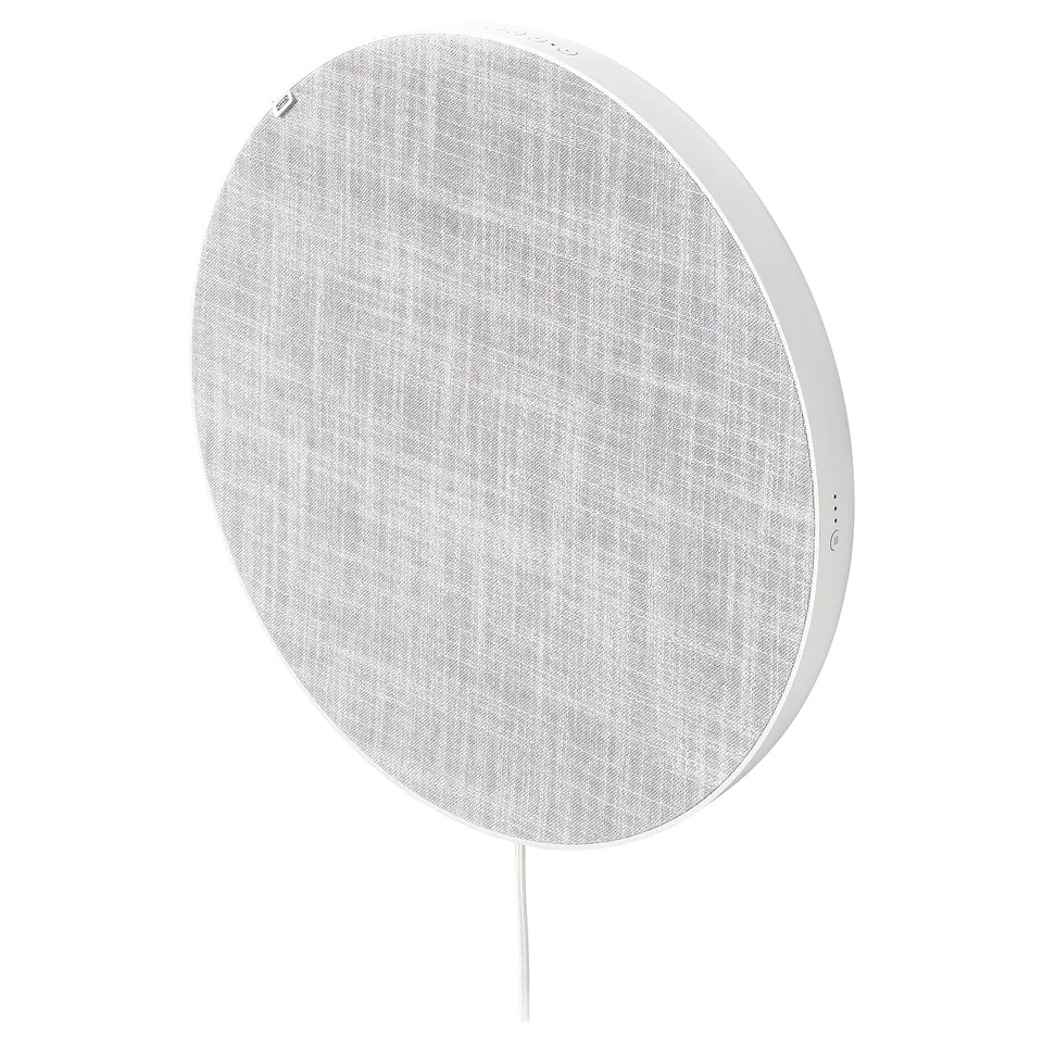 SOLSKYDD Bluetooth speaker, white, 45 cm