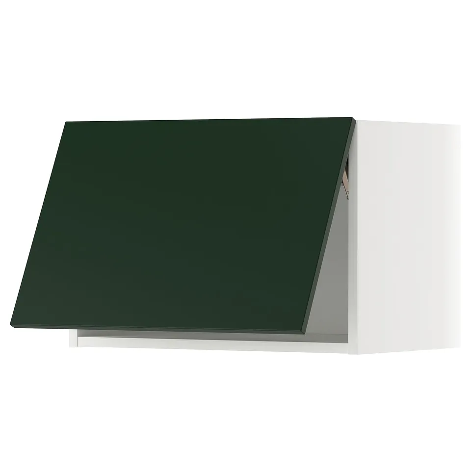 METOD kitchen cabinet, dark green, wall-mounted, square shape.