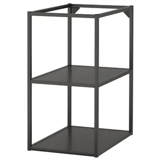 ENHET base fr w shelves, anthracite, 40x60x75 cm
