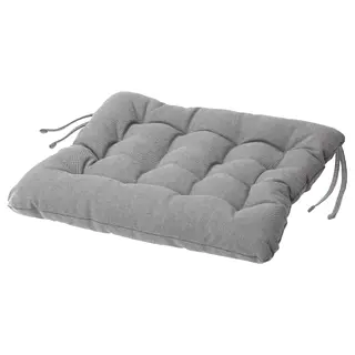 VIPPÄRT chair pad, dark grey, 38x38x6.5 cm