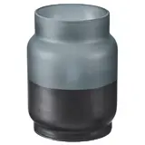 HJULMÖJA LED table decoration, glass/battery-operated grey-black, Height 103 mm