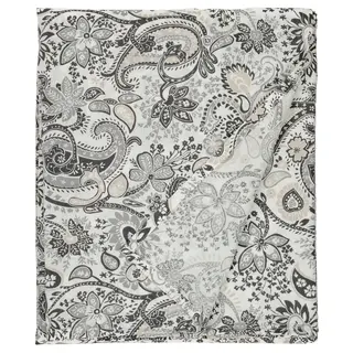 RODGERSIA flat sheet, grey/white, 240x260 cm