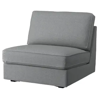KIVIK cover for 1-seat sofa-bed, Tibbleby beige/grey