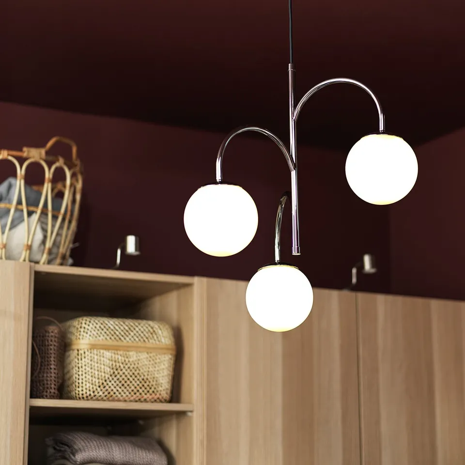 part: SIMRISHAMN pendant lamp, 3-armed