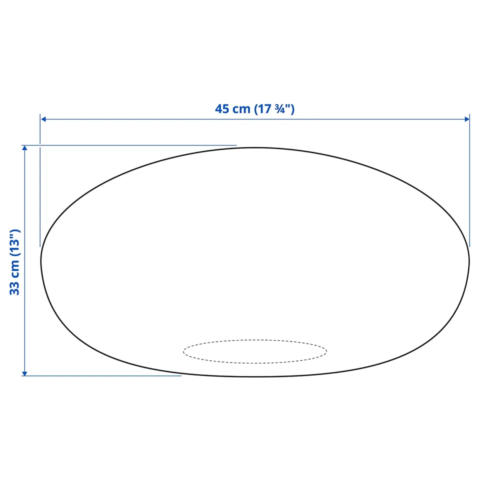 Illustration with measurements for the product: SANDARED.
