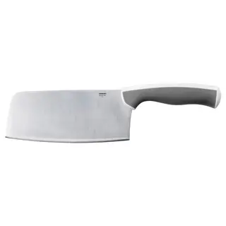 ÄNDLIG cleaver, light grey/white, 18 cm