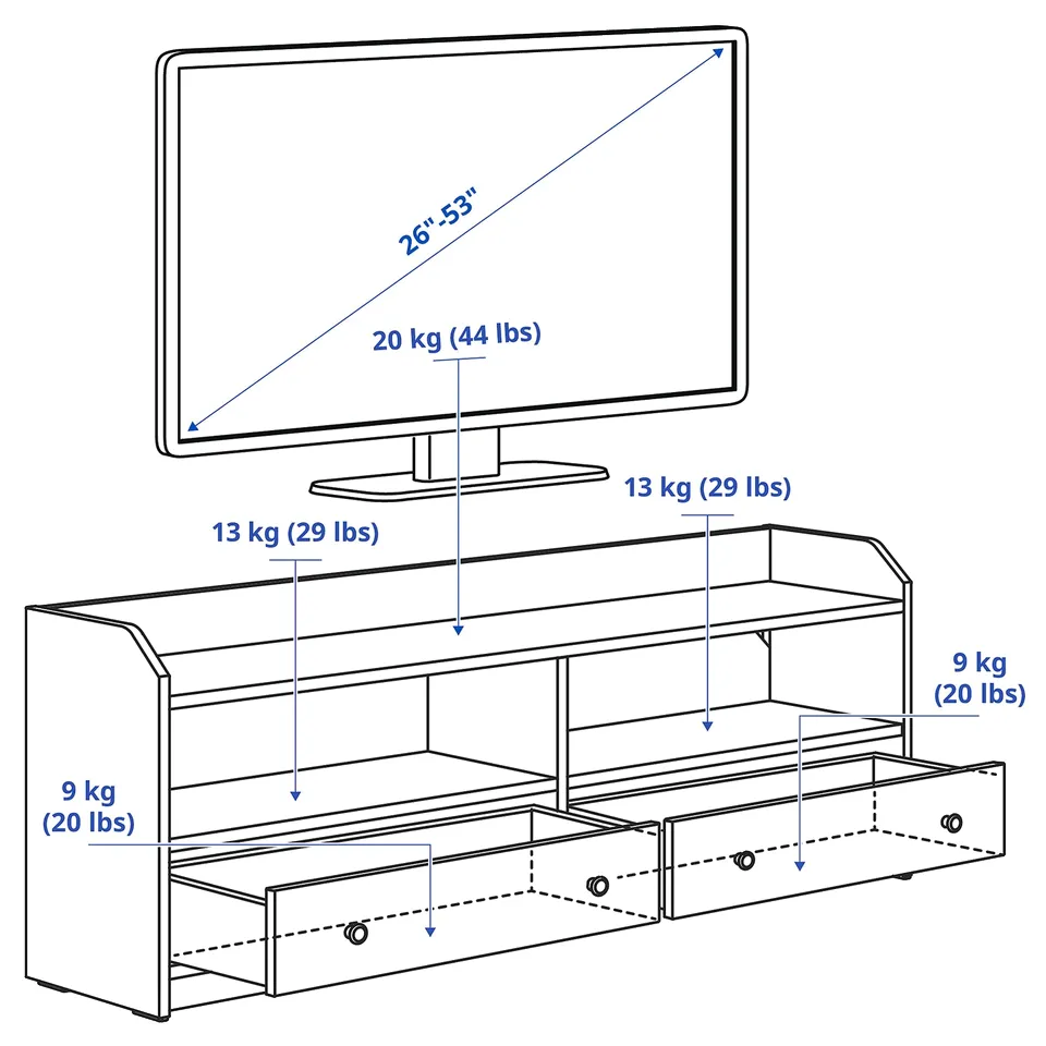 Illustration with measurements for the product: HAUGA.