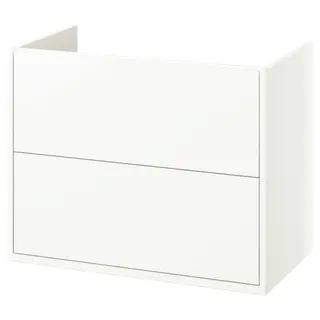 HAVBÄCK wash-stand with drawers, white, 80x48x63 cm
