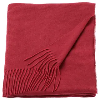 KONVALJBUSKE throw, red, 130x170 cm