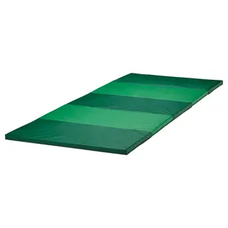 PLUFSIG folding gym mat, green, Length 185 x Width 78 cm